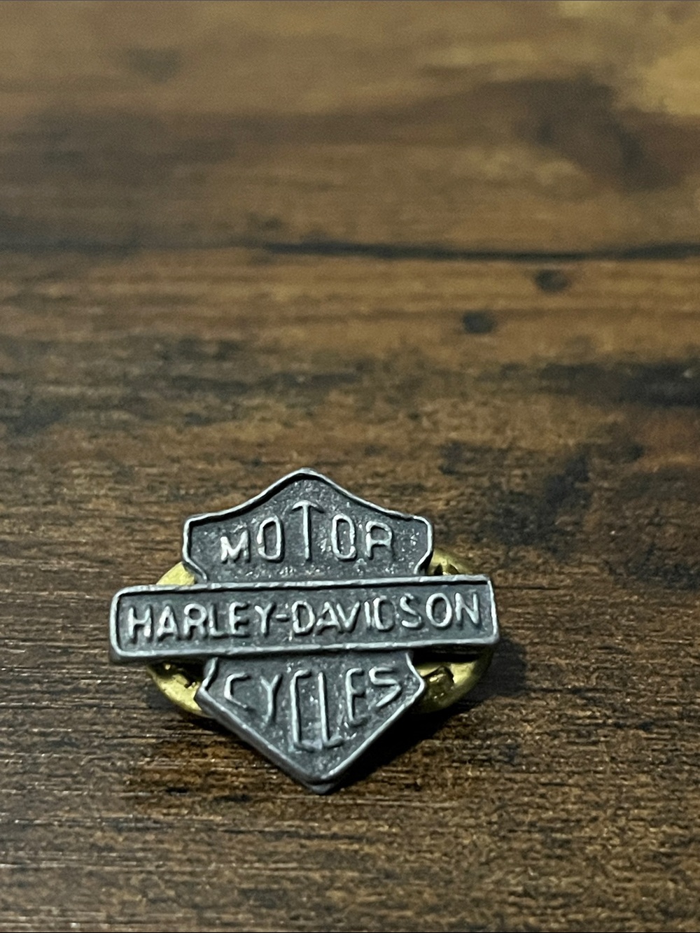 Harley-Davidson Two-Tone Metal Pin - Silver and Gold Accent